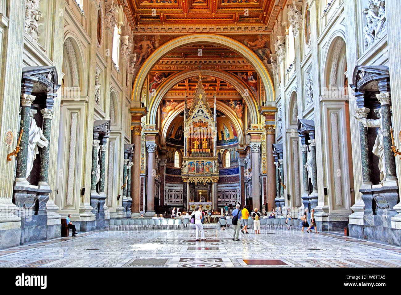 La Basilica di San Giovanni in Laterano a Roma Foto Stock