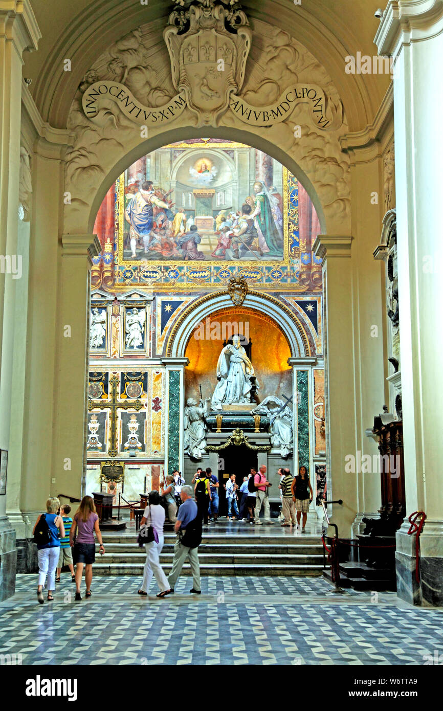 Basilica di San Giovanni in Laterano a Roma Foto Stock