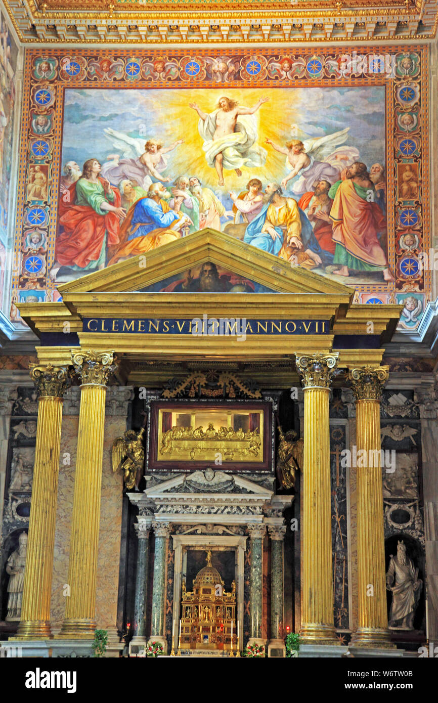 Transetto sud della Basilica di San Giovanni in latero (San Giovanni in Laterano a Roma Foto Stock
