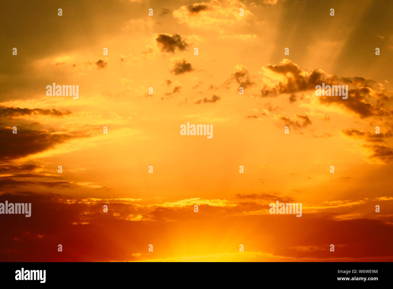 Sunrise unico sfondo per la meditazione. nuovo sfondo Foto Stock