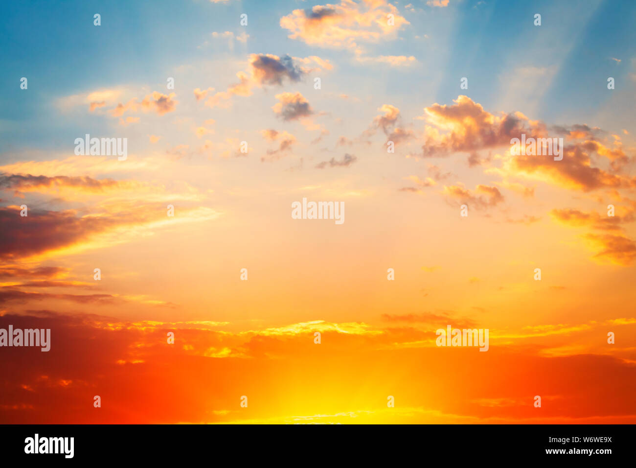 Sunrise unico sfondo per la meditazione. nuovo sfondo Foto Stock