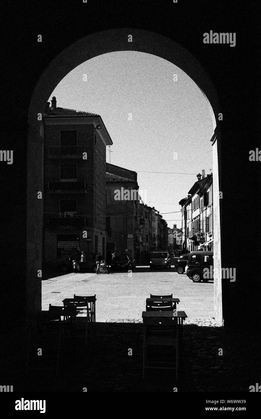 REGGIO EMILIA VIAGGIO, ITALIA Foto Stock