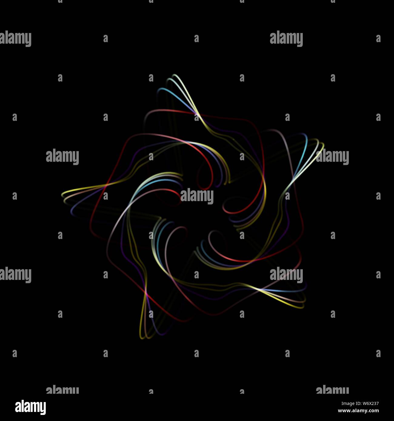 3D abstract background creativo o elemento di decoro. Illustrazione Vettoriale