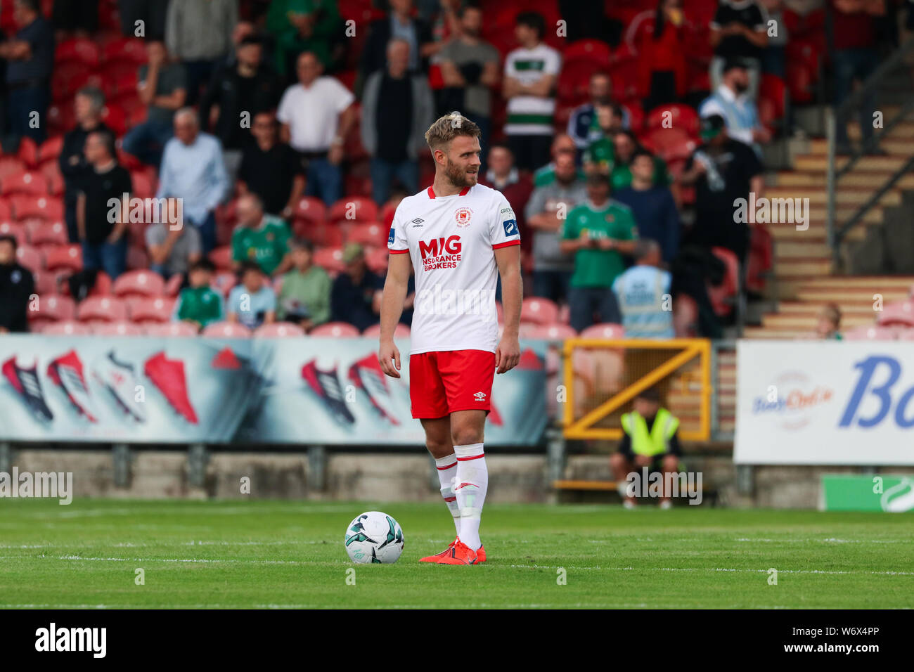 Agosto 2nd, 2019, Cork, Ireland - League of Ireland Premier Division match tra Cork City FC vs di St Patrick Athletic FC Foto Stock