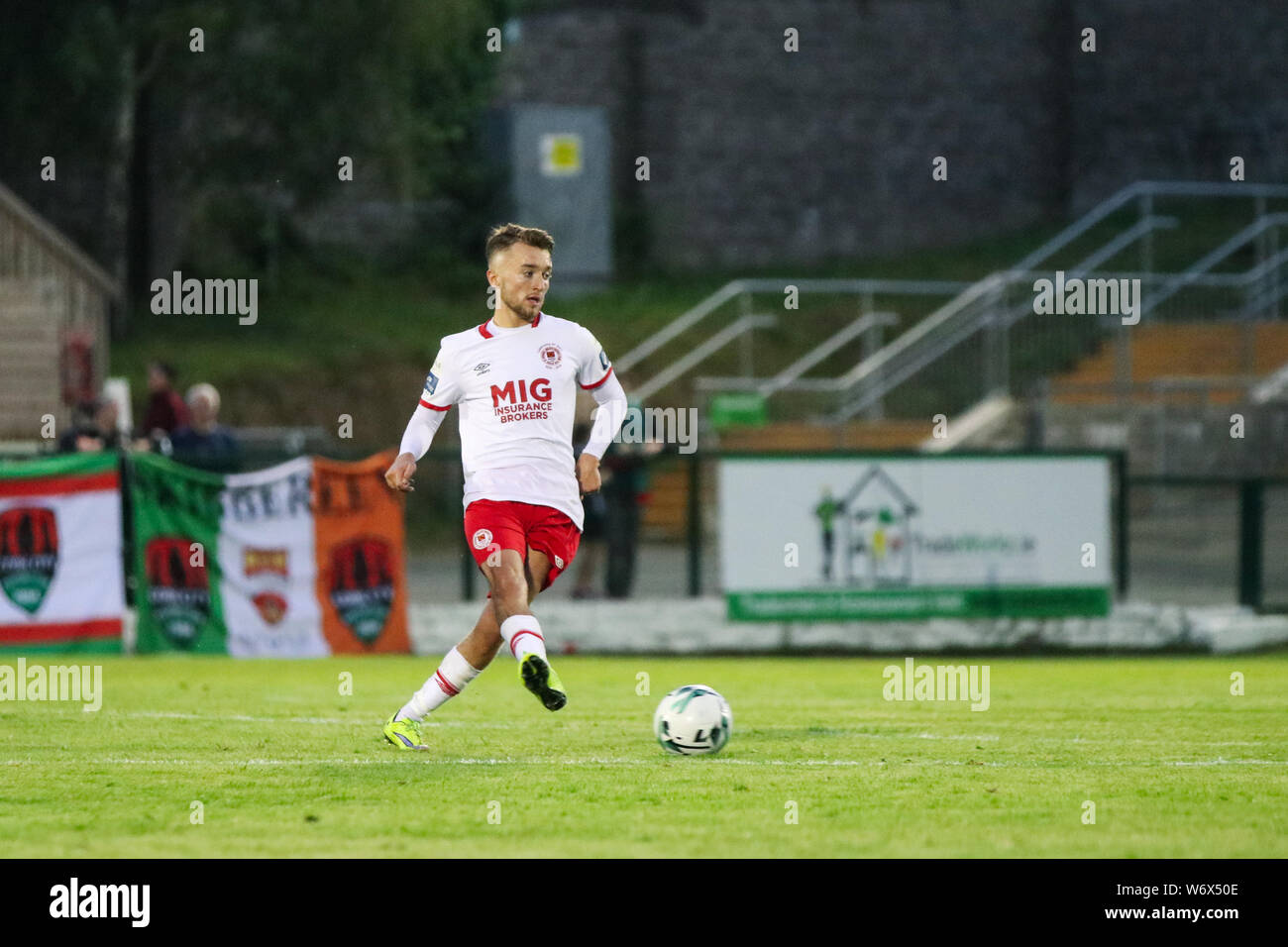 Agosto 2nd, 2019, Cork, Ireland - League of Ireland Premier Division match tra Cork City FC vs di St Patrick Athletic FC Foto Stock