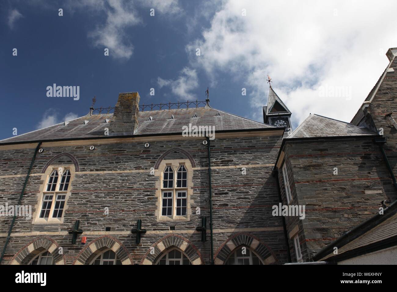 Cardigan Guildhall, Galles Foto Stock