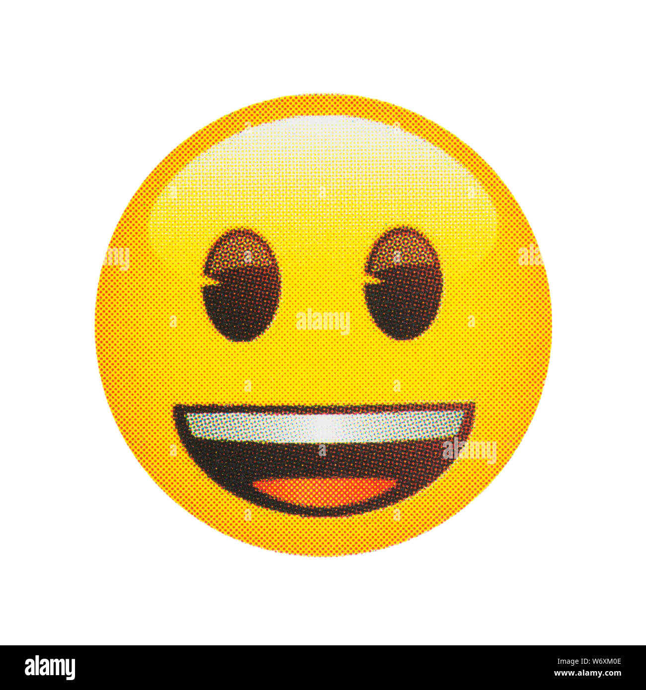 Faccia ridere emoticon Foto Stock