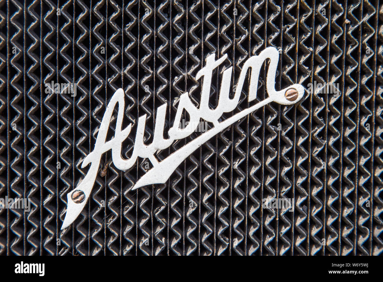 1930 Austin auto badge Foto Stock