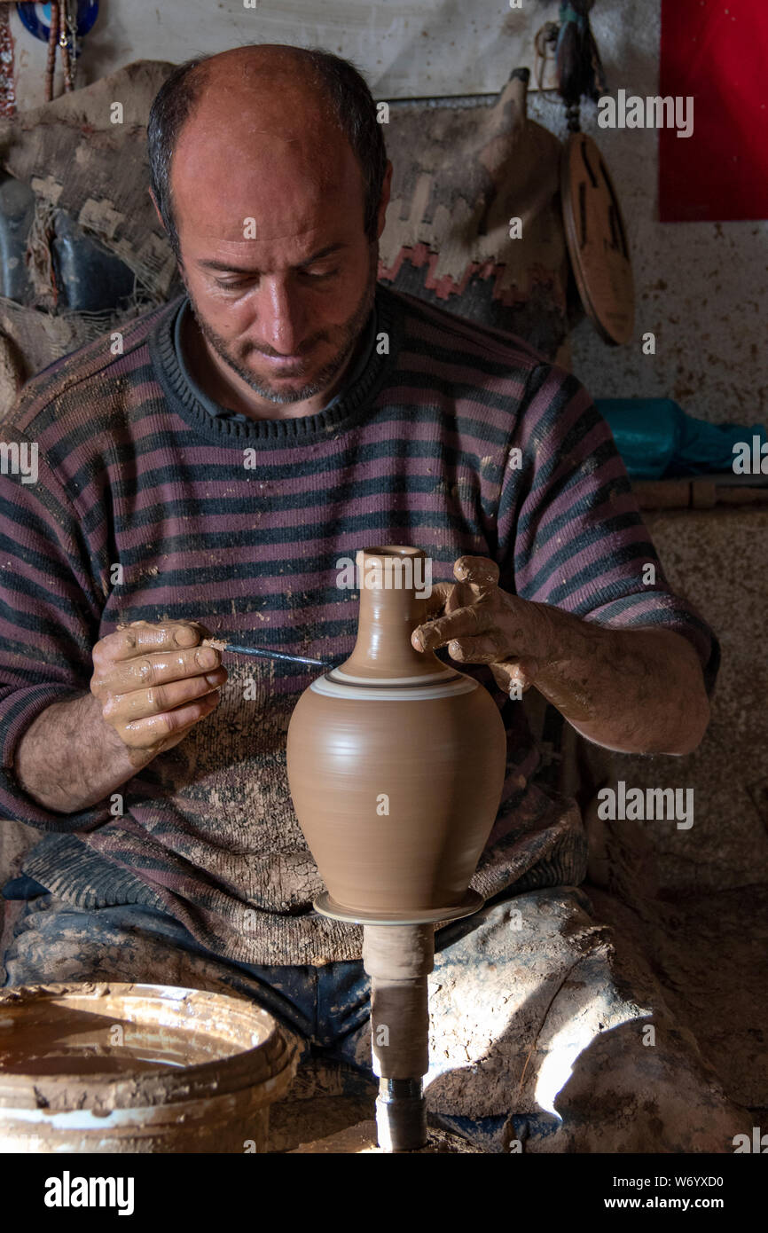 Avanos ceramica in Cappadocia, Nevsehir, Anatolia centrale della Turchia Foto Stock