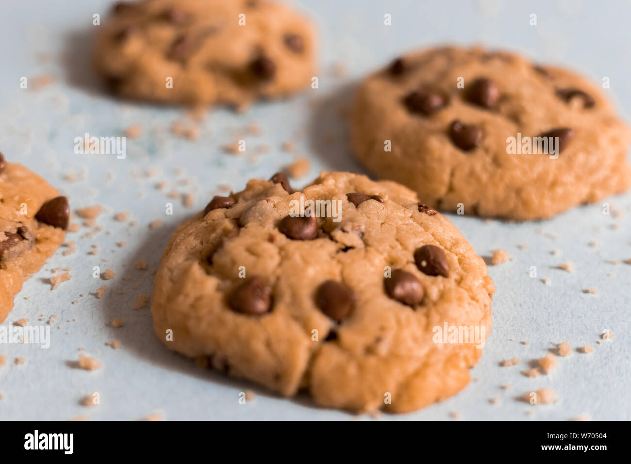 Choco crisp cookie / galletas con chispas de cioccolato / chococrisp galletas reposteria dulces dolce Foto Stock