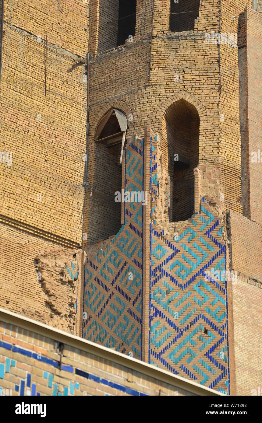 Xv secolo moschea Bibi-Khanym, Samarcanda, Uzbekistan Foto Stock