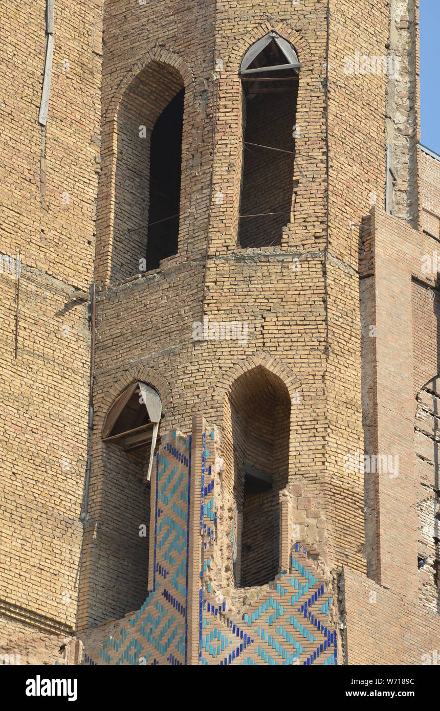 Xv secolo moschea Bibi-Khanym, Samarcanda, Uzbekistan Foto Stock