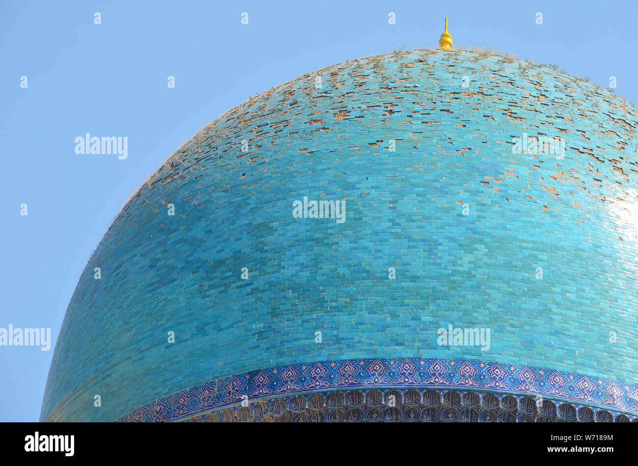 Xv secolo moschea Bibi-Khanym, Samarcanda, Uzbekistan Foto Stock