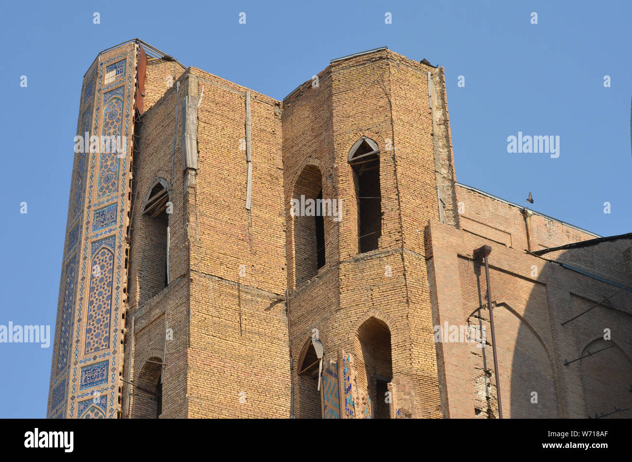 Xv secolo moschea Bibi-Khanym, Samarcanda, Uzbekistan Foto Stock