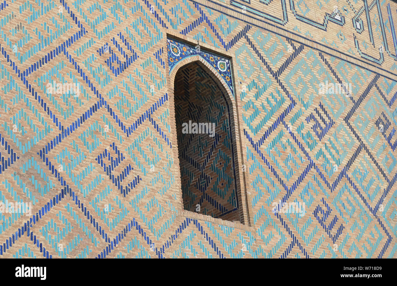 Xv secolo moschea Bibi-Khanym, Samarcanda, Uzbekistan Foto Stock