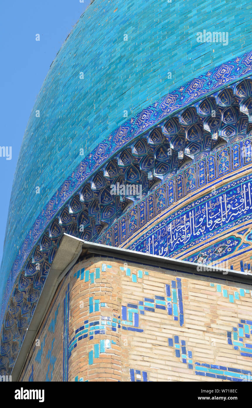 Xv secolo moschea Bibi-Khanym, Samarcanda, Uzbekistan Foto Stock