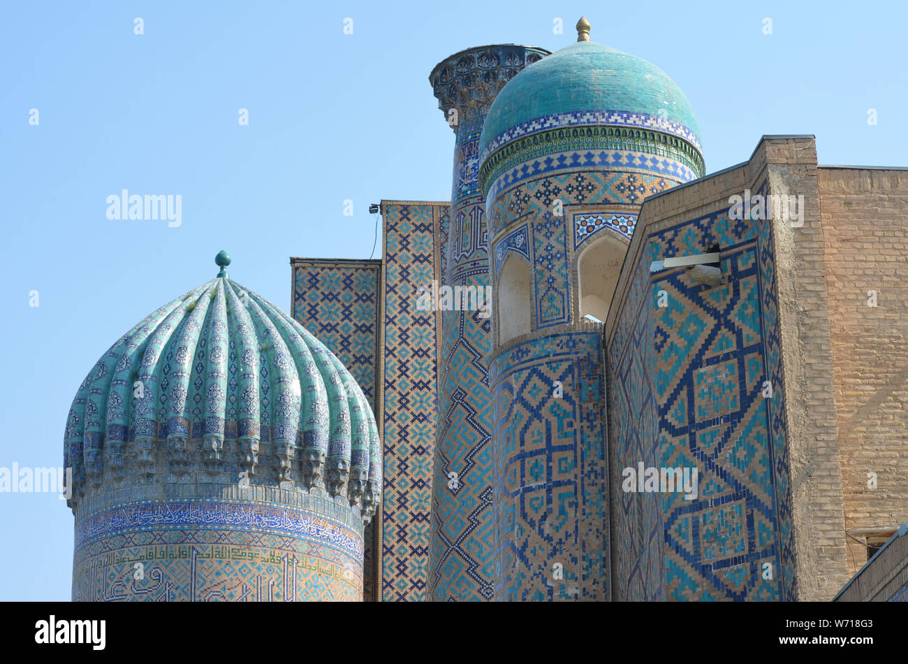 Xv secolo moschea Bibi-Khanym, Samarcanda, Uzbekistan Foto Stock