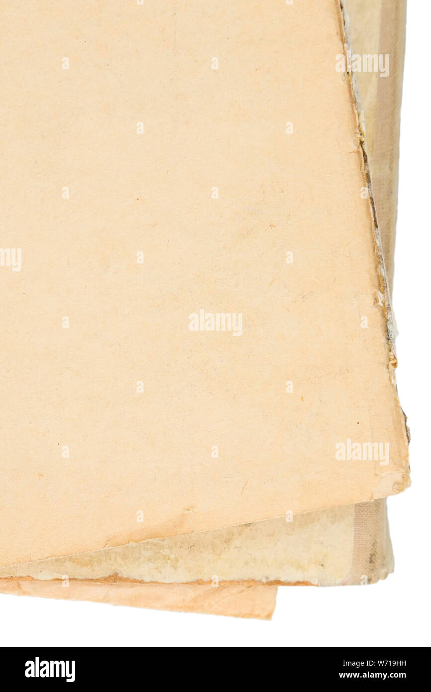 Svuotare il vecchio vintage carta testurizzata pagine, grunge texture con copia spazio, luogo per il testo Foto Stock