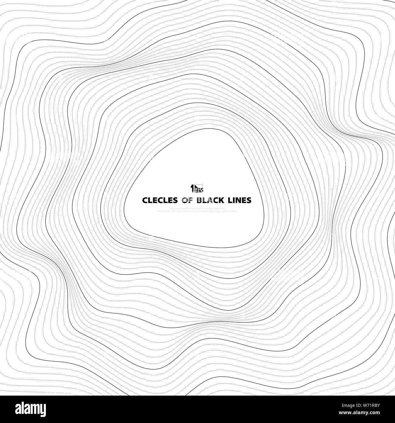 Abstract cerchio nero maglia della linea design di copertura. È possibile utilizzare per inserzione, poster, d'arte e progettazione del modello. illustrazione eps vettoriali10 Illustrazione Vettoriale