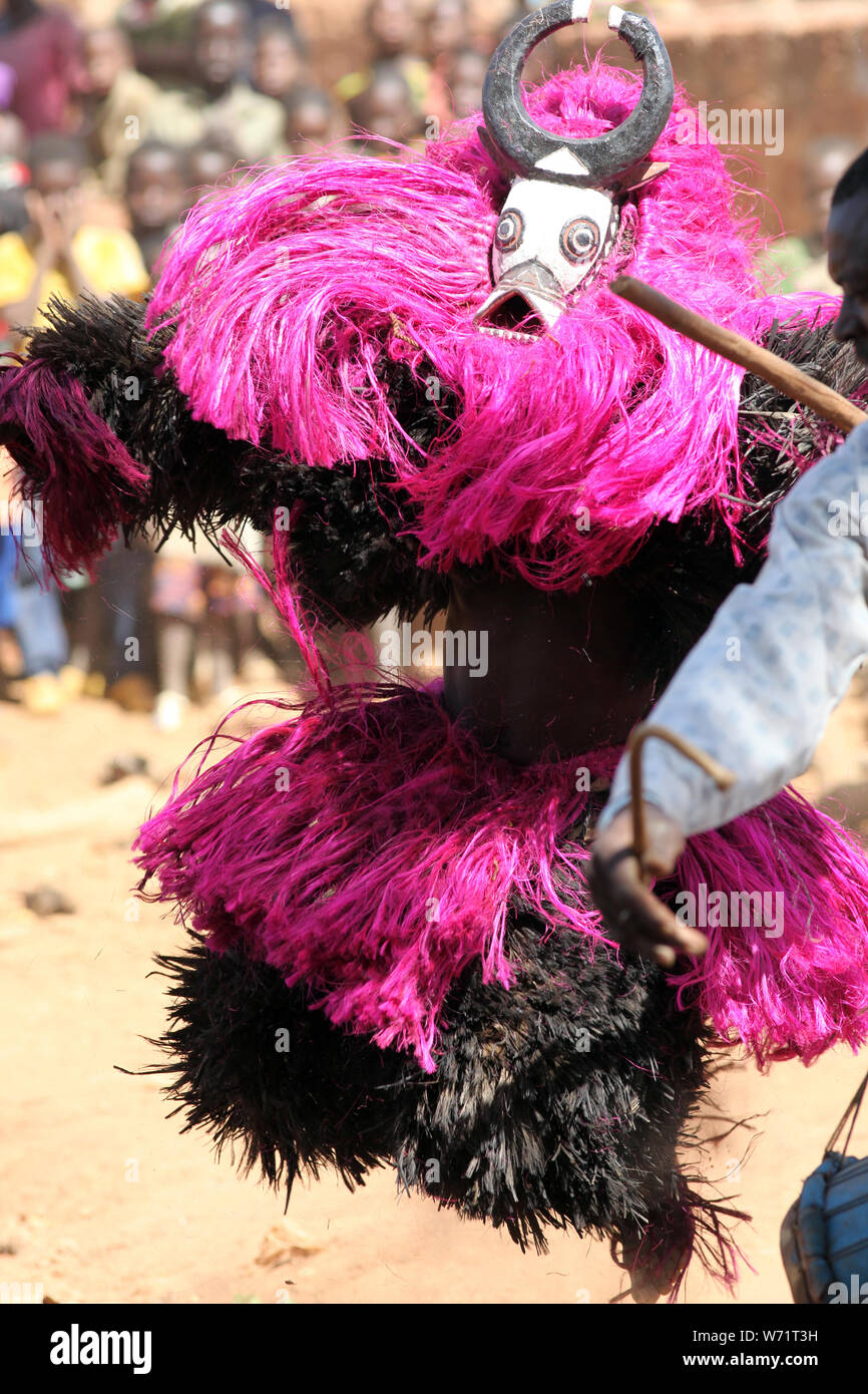 Il cerimoniale mask dance in Burkina Faso, Africa Foto Stock