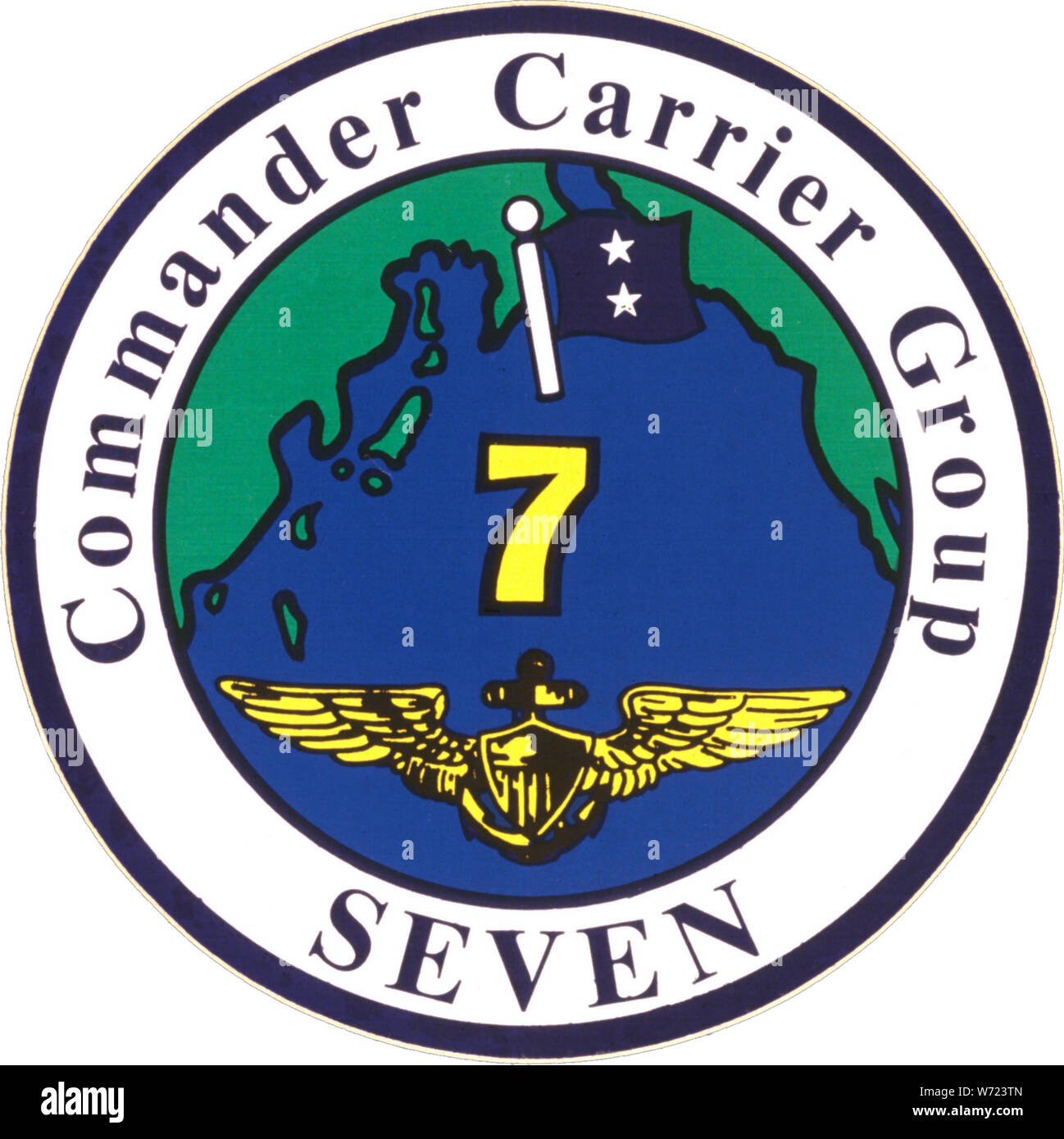 Gruppo di supporto 7 (US Navy) insegna, 1987 (6423492) Foto Stock