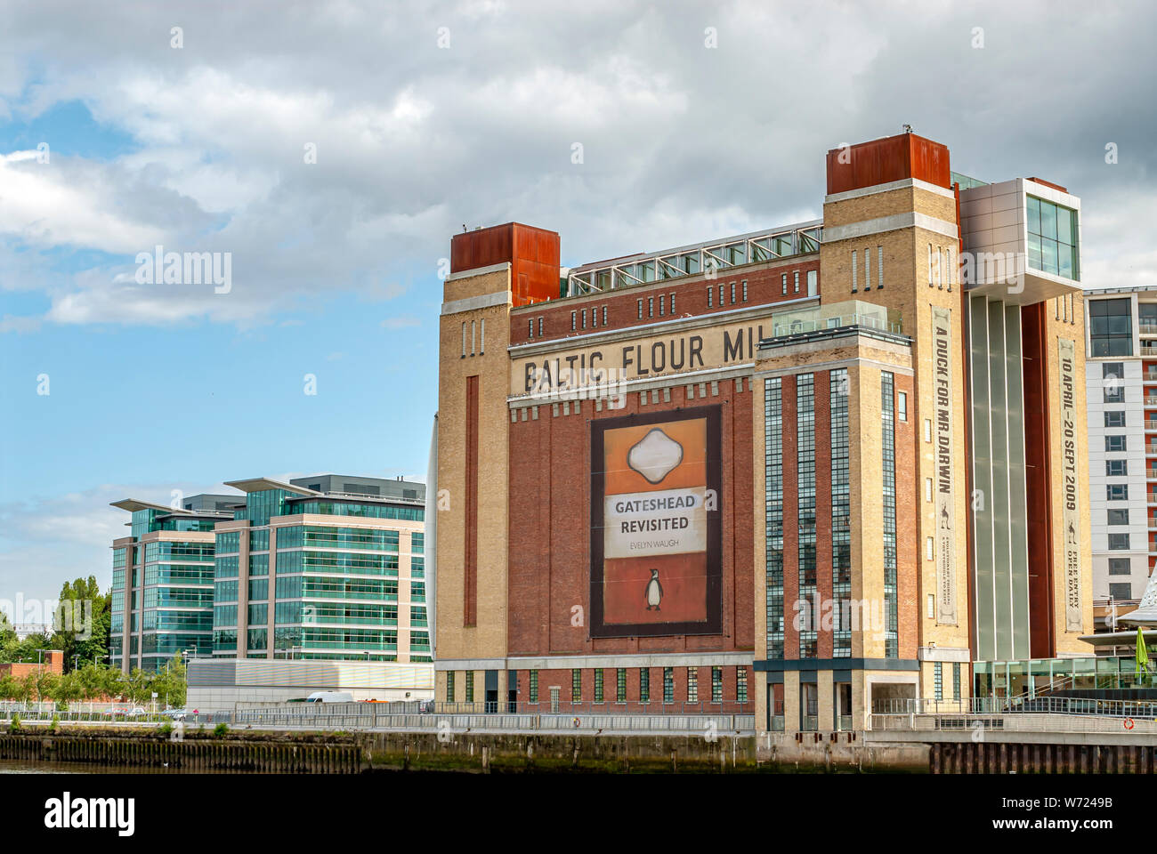 Baltic Center for Contemporary Art (BALTIC Center for Contemporary Art) a River Tyne, Gateshead, Newcastle, Inghilterra, Regno Unito Foto Stock