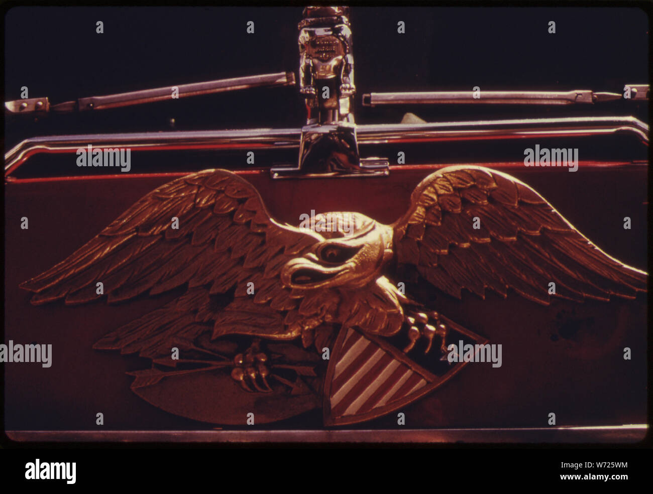 EAGLE INSEGNE SU UN NEW YORK CITY FIRE DEPARTMENT CARRELLO. Questo progetto è un ritratto della città interna ambiente. Esso contiene la vita il modo in cui è vissuto lì e XIX secolo architettura le persone abitano. La parte interna della città di oggi è una contraddizione assoluta AL FLUSSO PRINCIPALE IN AMERICA DI STAZIONI DI RIFORNIMENTO, superstrade, centri per lo shopping e lotti di case. È popolata da neri, latini e il povero bianco Foto Stock