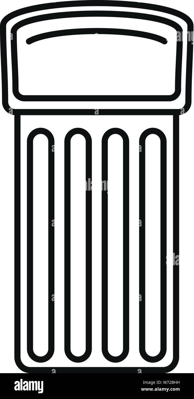 Materasso gonfiabile icona. Outline materasso gonfiabile icona vettoriali per il web design isolato su sfondo bianco Illustrazione Vettoriale
