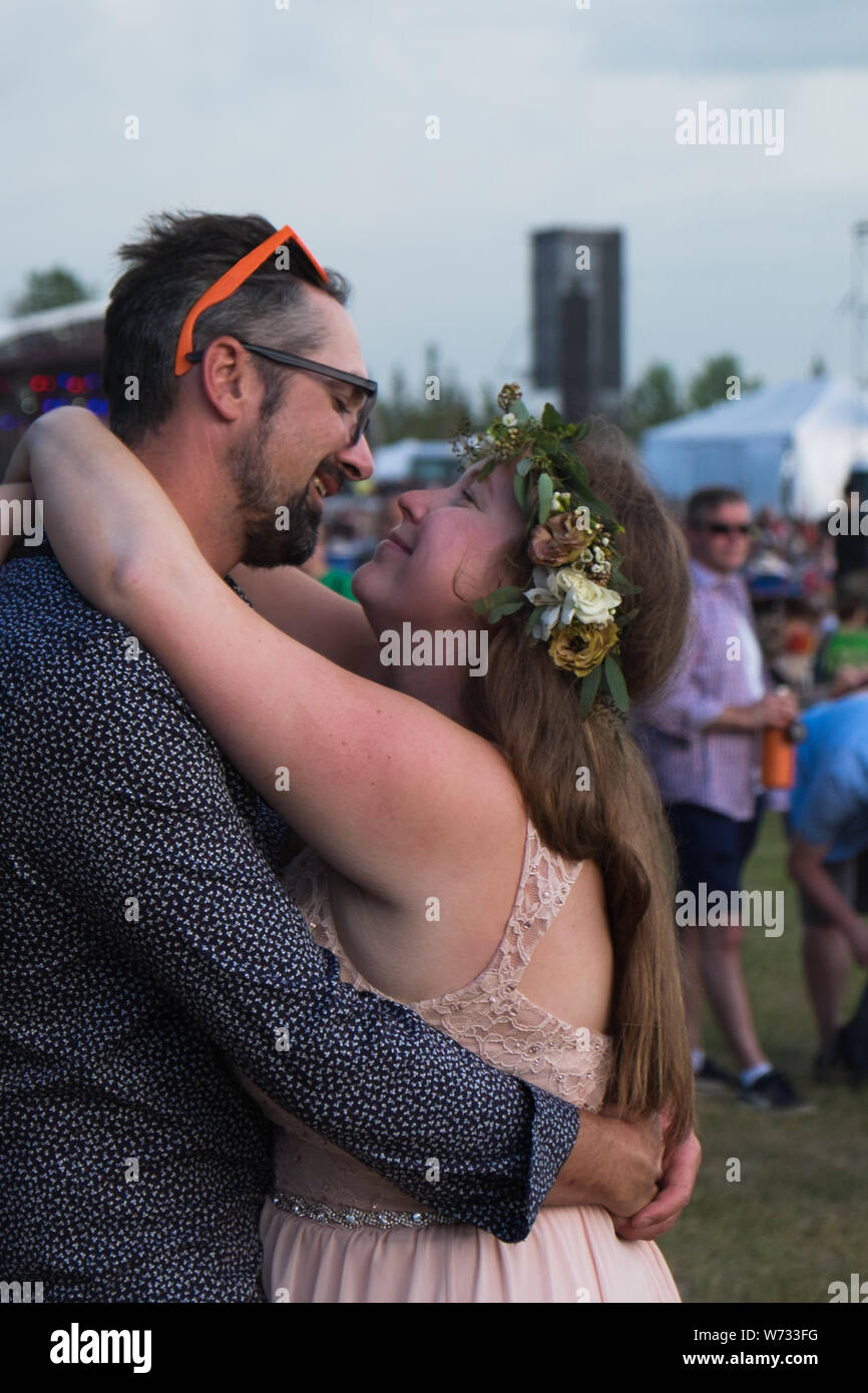 Matrimonio al Winnipeg Folk Festival 2019 Foto Stock