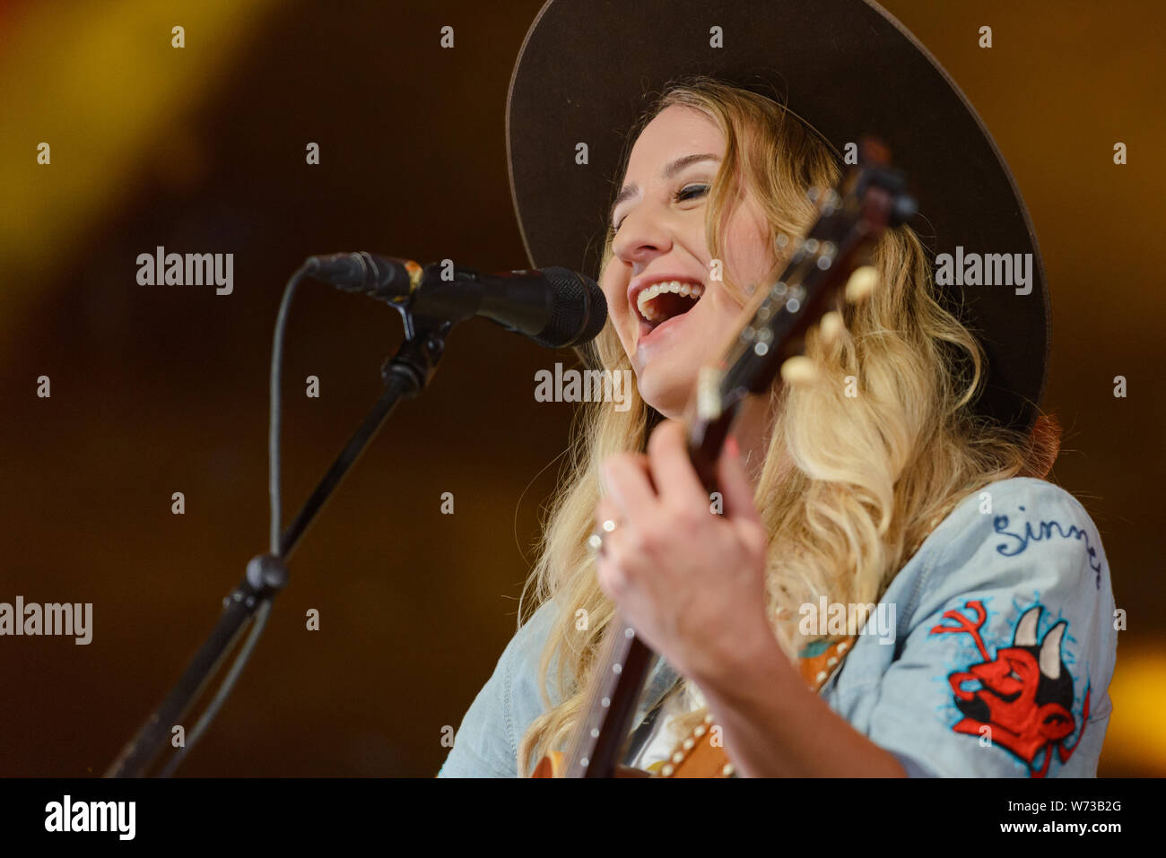 Danimarca, Roskilde - Giugno 29, 2017. Il cantante americana, compositore e musicista di Margo Prezzo esegue un concerto dal vivo durante il danese music festival Roskilde Festival 2017. (Photo credit: Gonzales foto - Bo Kallberg). Foto Stock