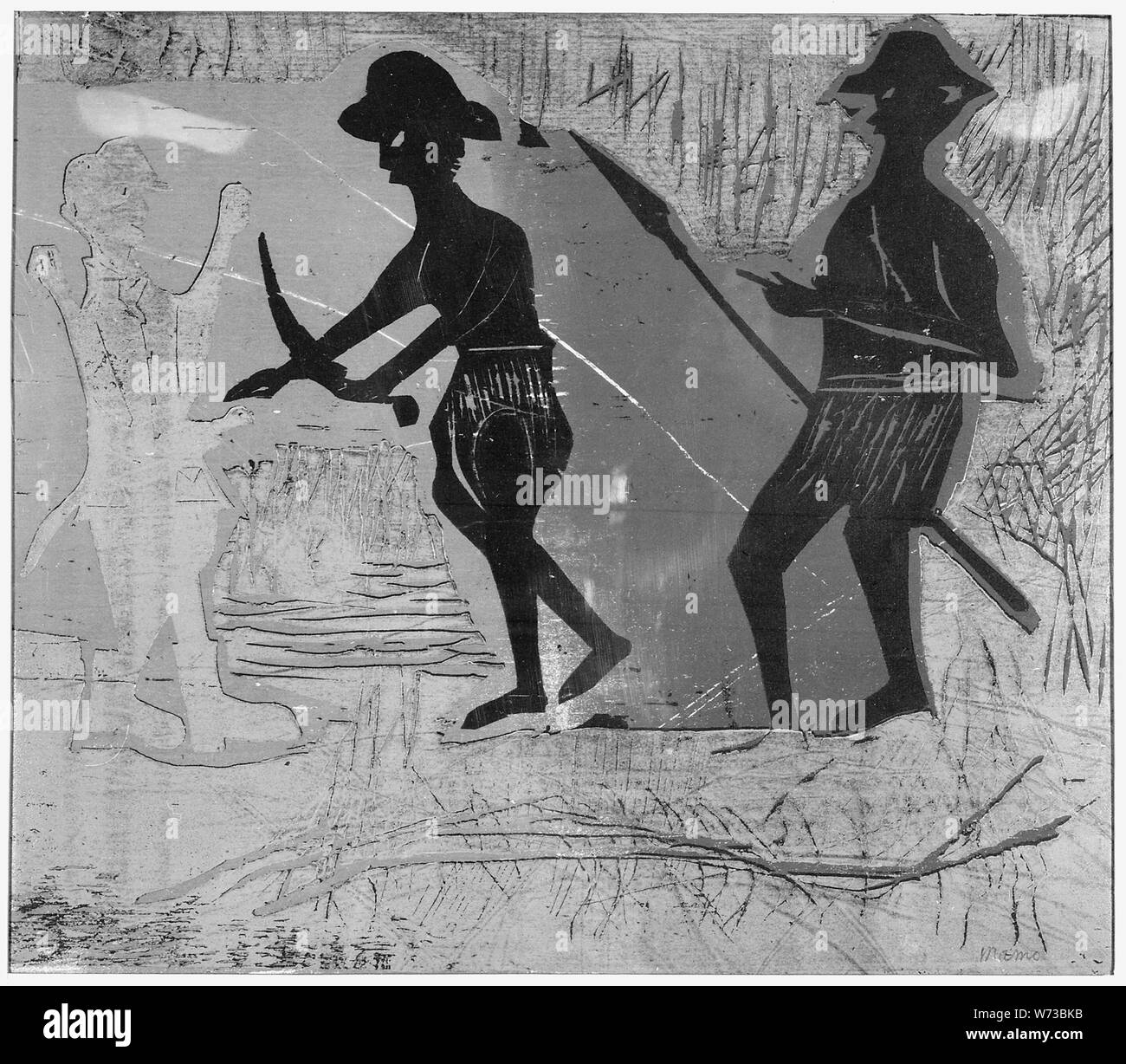 La cattura; Note Generali: xilografia Foto Stock