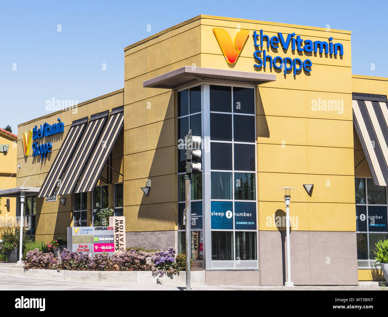 Luglio 31, 2019 Cupertino / CA / STATI UNITI D'AMERICA - La vitamina Shoppe, una vitamina e supplemento general store, situato nella baia di San Francisco Foto Stock