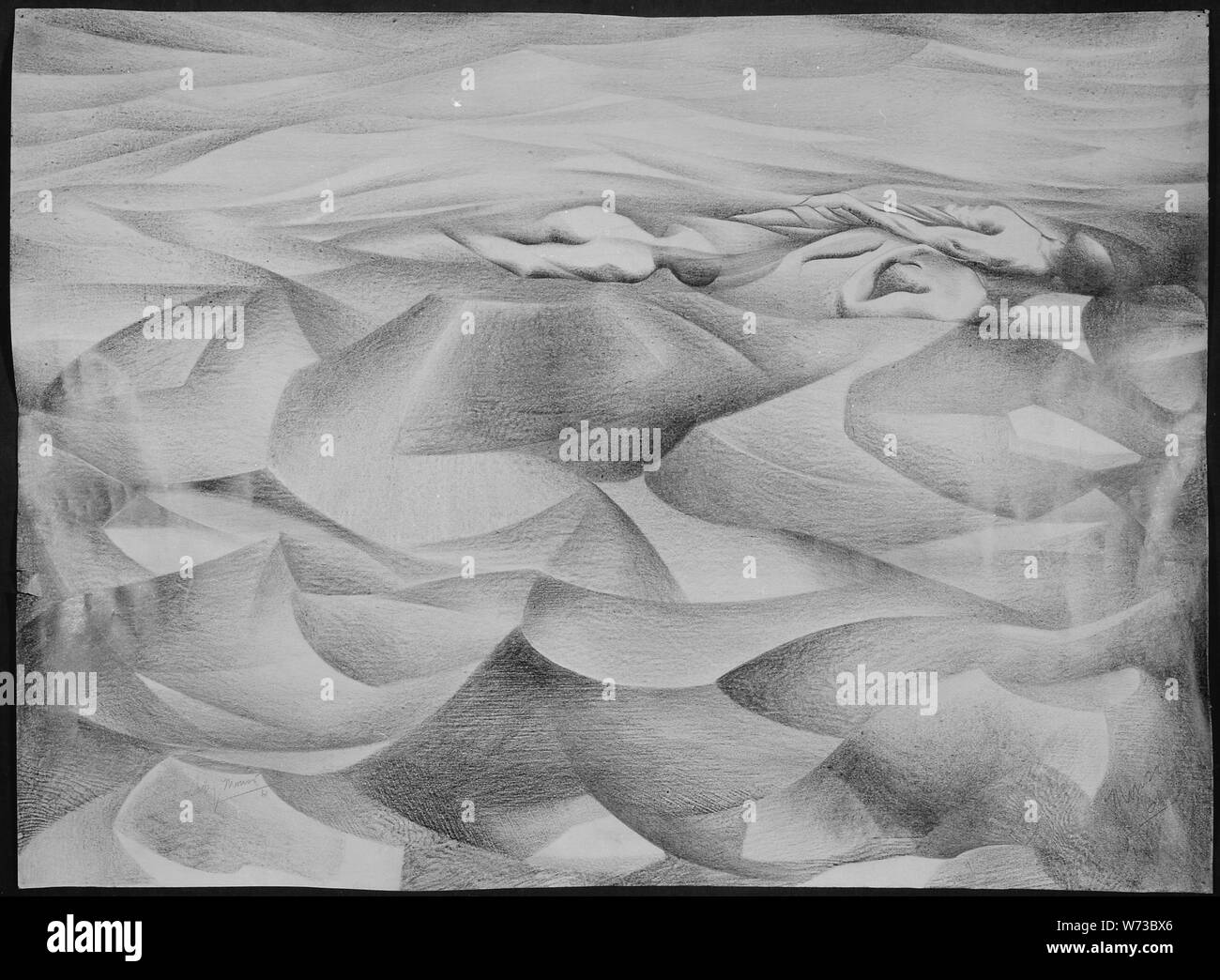 I patrioti; Note Generali: matita disegno a carboncino o Foto Stock