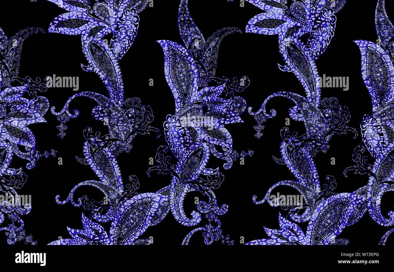 Orientale tradizionale modello di Paisley. Carta da parati floreale. Ornamento decorativo per tessuto, tessile, della carta da imballaggio. Foto Stock