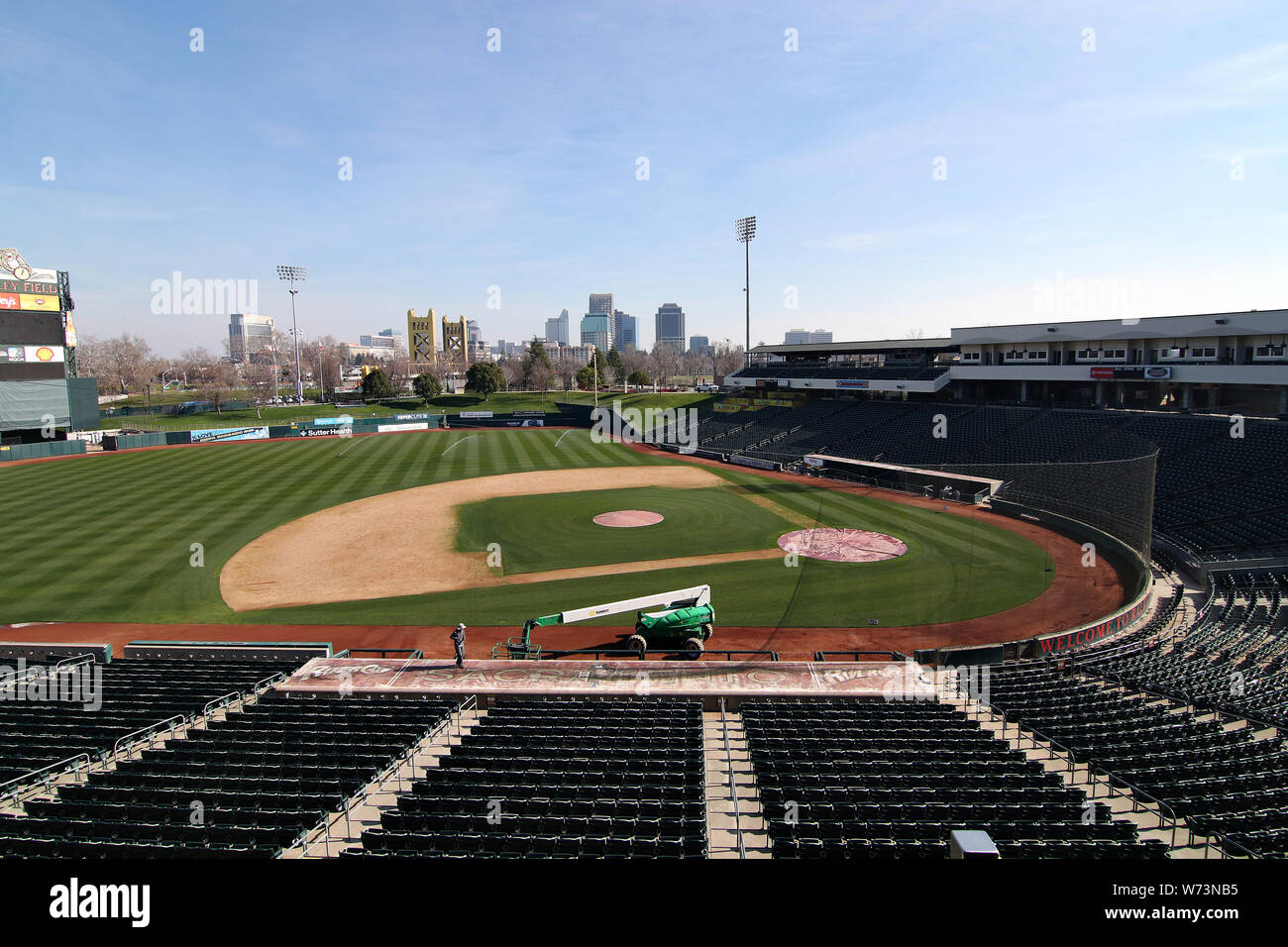 Pro baseball field nel Sacramento, CA Foto Stock