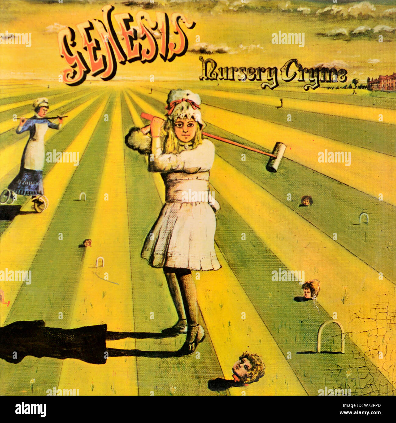 Genesis - copertina originale in vinile - Nursery Cryme - 1971 Foto Stock