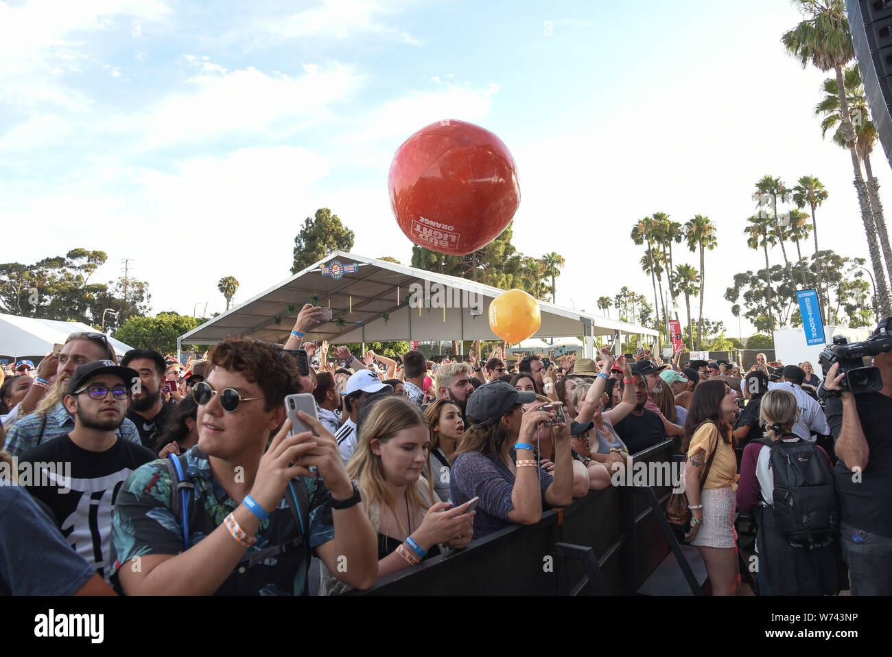 Long Beach, California, Stati Uniti d'America. Il 3° agosto 2019. Atmosfera a ALT 98,7 Summer Camp presso la Queen Mary a Long Beach il 3 agosto 2019. Credito: la foto di accesso/Alamy Live News Foto Stock