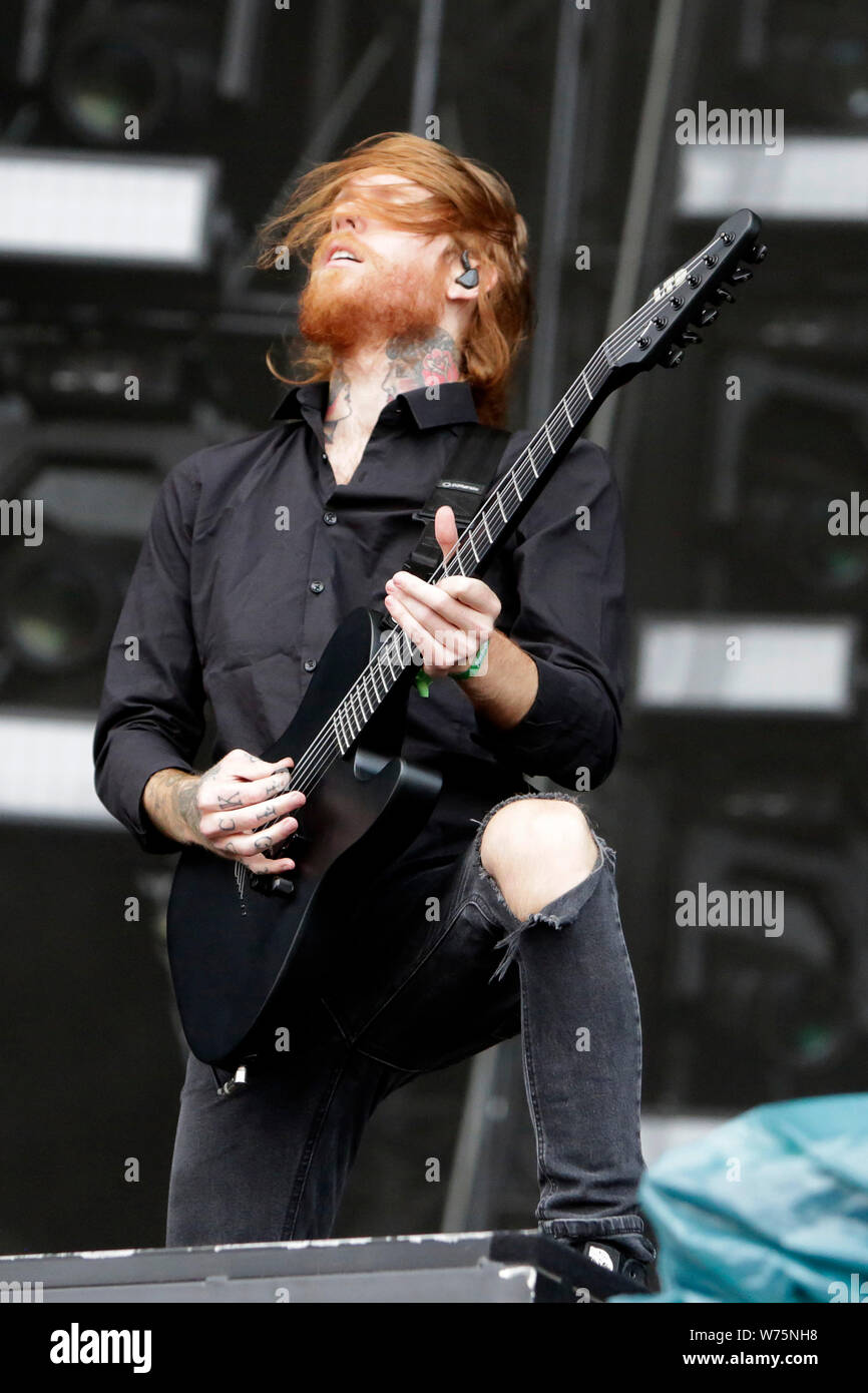 Wacken, Deutschland. 03 Ago, 2019. Dei topi e uomini vivono al trentesimo Wacken Open Air Festival - W: O: UN 2019. Wacken, 03.08.2019 | Utilizzo di credito in tutto il mondo: dpa/Alamy Live News Foto Stock