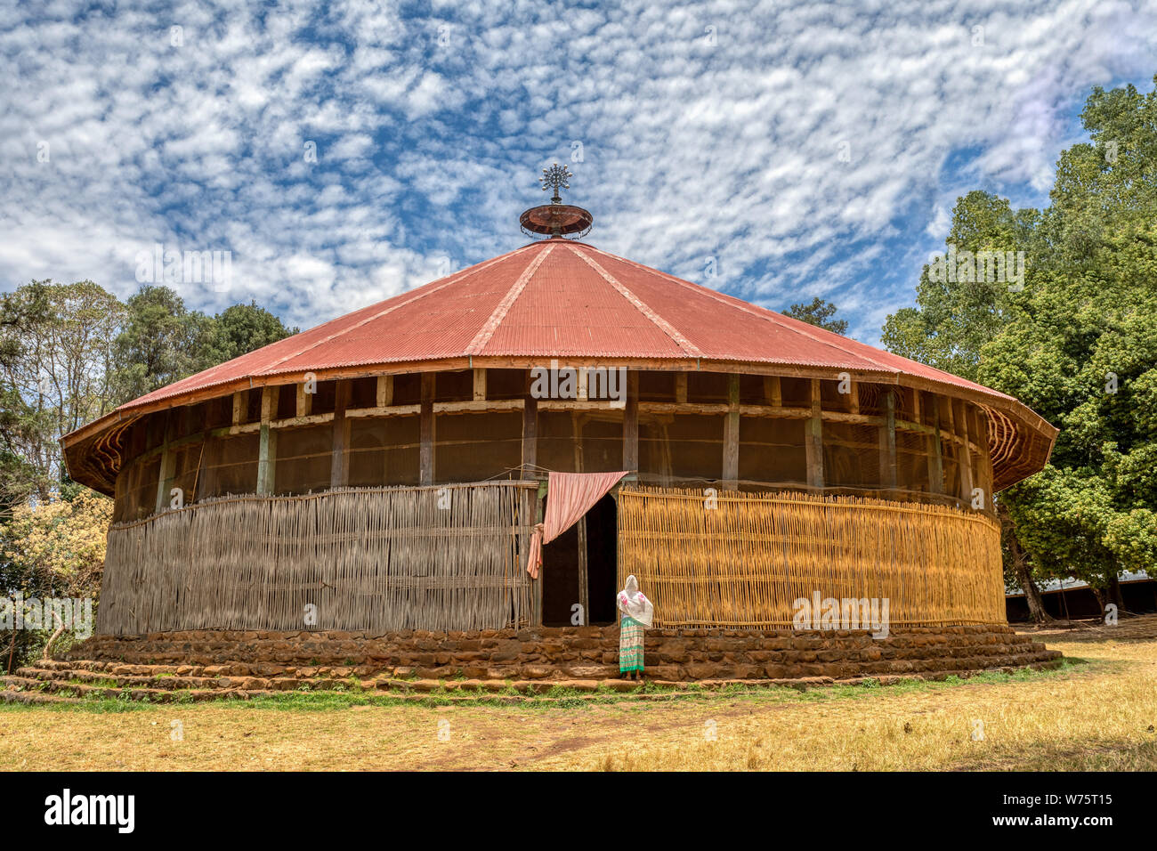 Zege penisola nel lago Tana. UNESCO Ura Kidane Mehret chiesa monastero dal XIV secolo dal saint Betre Mariyam, decorata con affreschi Foto Stock