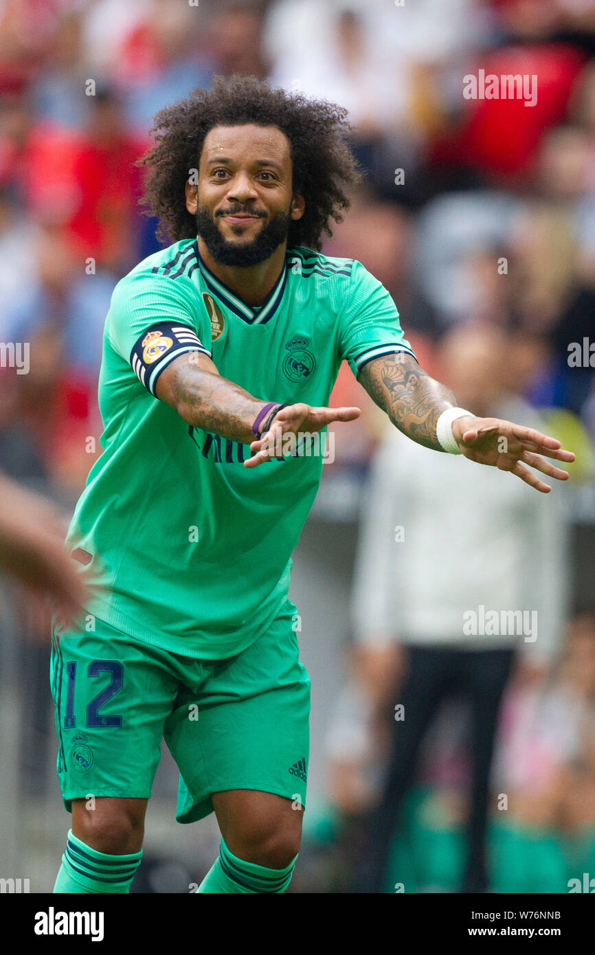 Viera MARCELO (# 12, reali). Soccer, Real Madrid (reale) - Fenerbahce (FBI) 5: 3, Audi Cup 2019, match per il terzo posto, su 07/31/2019 in Muenchen / ALLIANZARENA / Germania. € | Utilizzo di tutto il mondo Foto Stock