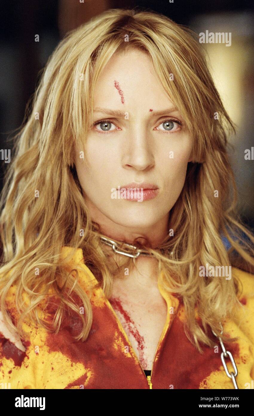 UMA THURMAN in Kill Bill: VOL. 1 (2003), diretto da Quentin Tarantino. Credito: MIRAMAX / Album Foto Stock