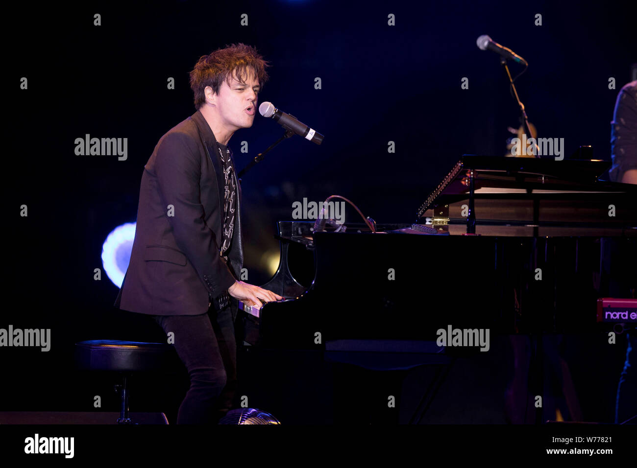 Jamie Cullum in concerto presso lo Sporting Club di Monaco in occasione del Montecarlo Sporting Summer Festival su 2016/07/27 Foto Stock