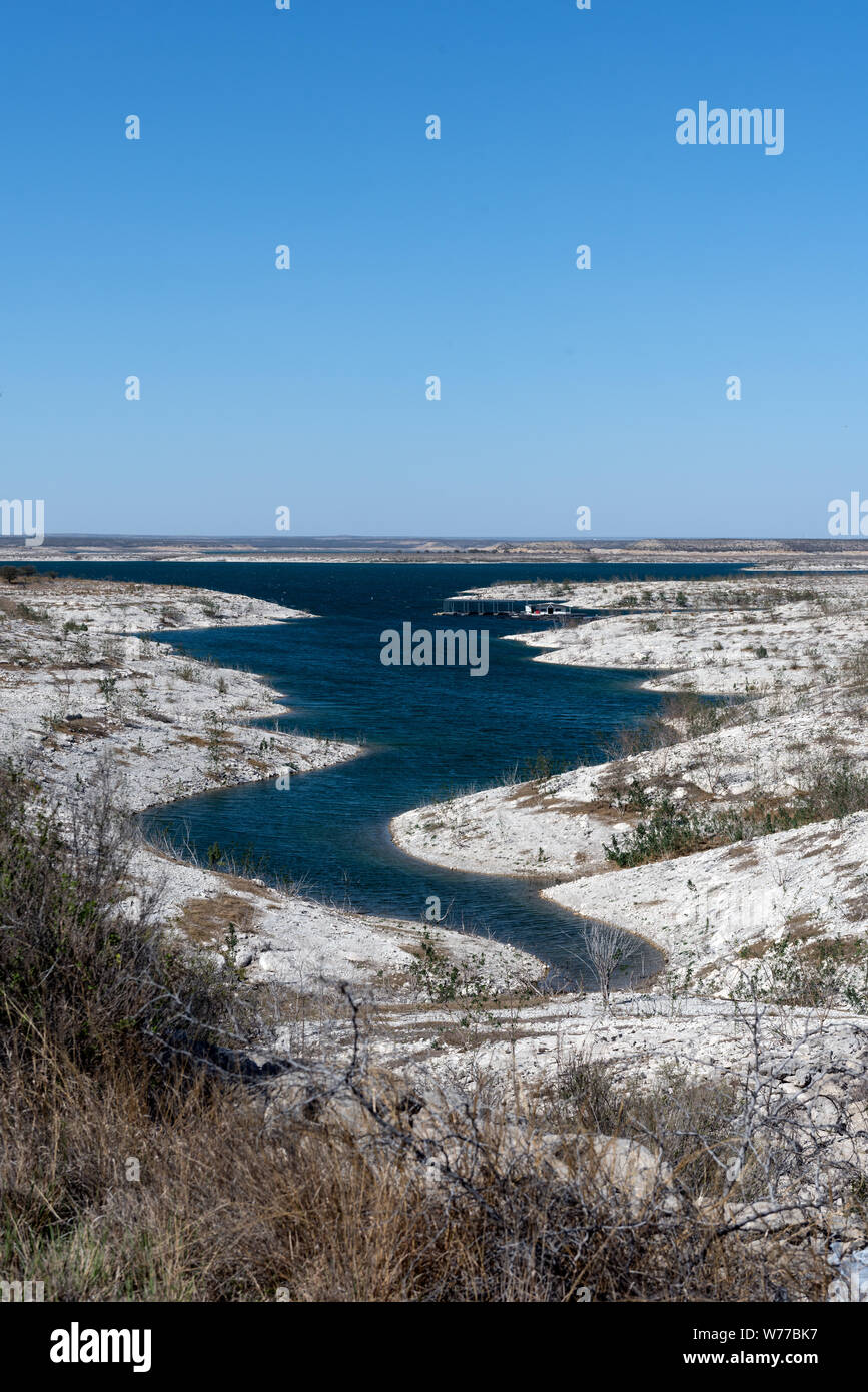 Una porzione del Amistad National Recreation Area, al di fuori del Rio in Val Verde County, Texas descrizione fisica: 1 Foto : Digital, file TIFF a colori. Note: titolo, data e parole chiave sulla base di informazioni fornite dal fotografo.; Foto Stock