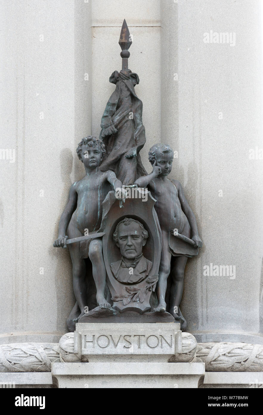 Una porzione del Texas eroi monumento in Galveston, Texas descrizione fisica: 1 Foto : Digital, file TIFF a colori. Note: Dono; Carol M. Highsmith; 2013; (DLC/PP-2002:038); filantropo Henry Rosenberg ha contribuito questa statua per i cittadini di Galveston come un memoriale per gli eroi della rivoluzione del Texas. Il monumento in bronzo è stato creato da scultore italiano Louis Amateis ed è stato restaurato nel 1991.; Foto Stock