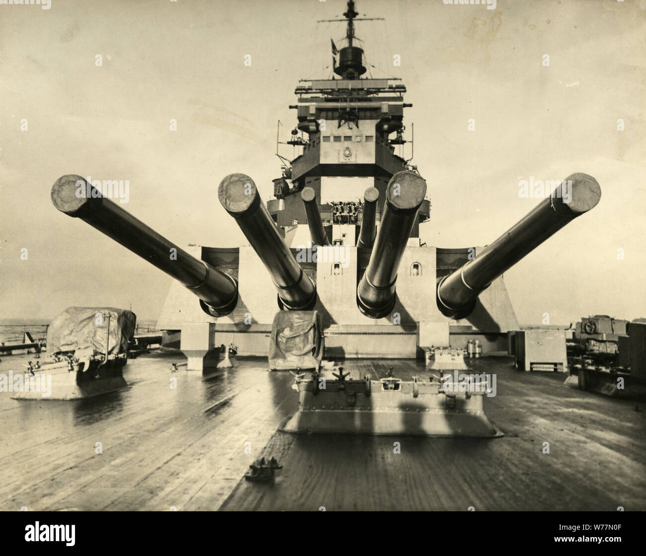 HMS Duke of York era un re Giorgio V-class corazzata della Royal Navy. Foto Stock