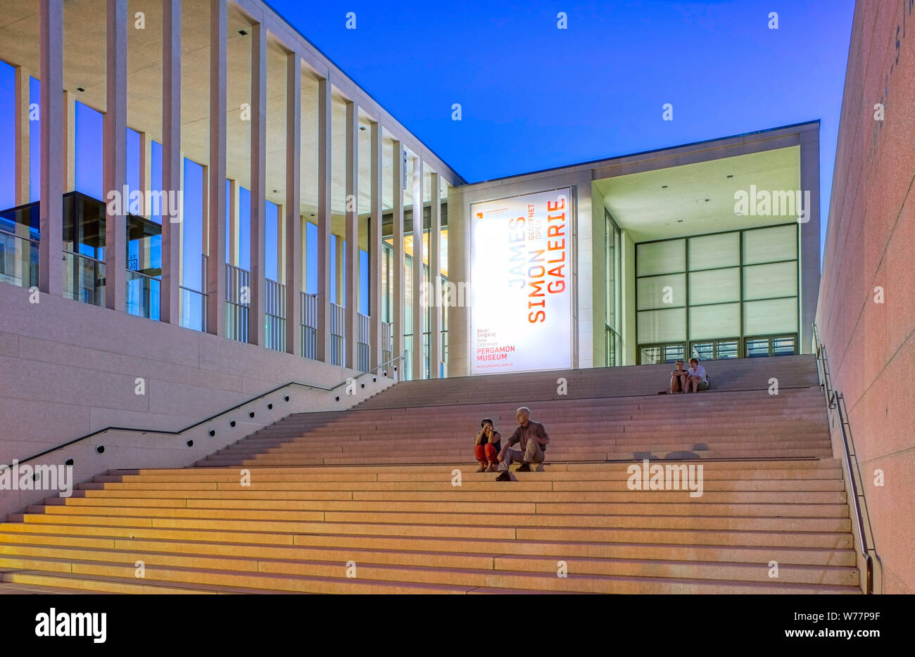 James Simon Gallery, David Chipperfield Architects Neues Museum, Pergamon Museum, il Museo Island, Berlin Mitte, Berlin, Germania Foto Stock