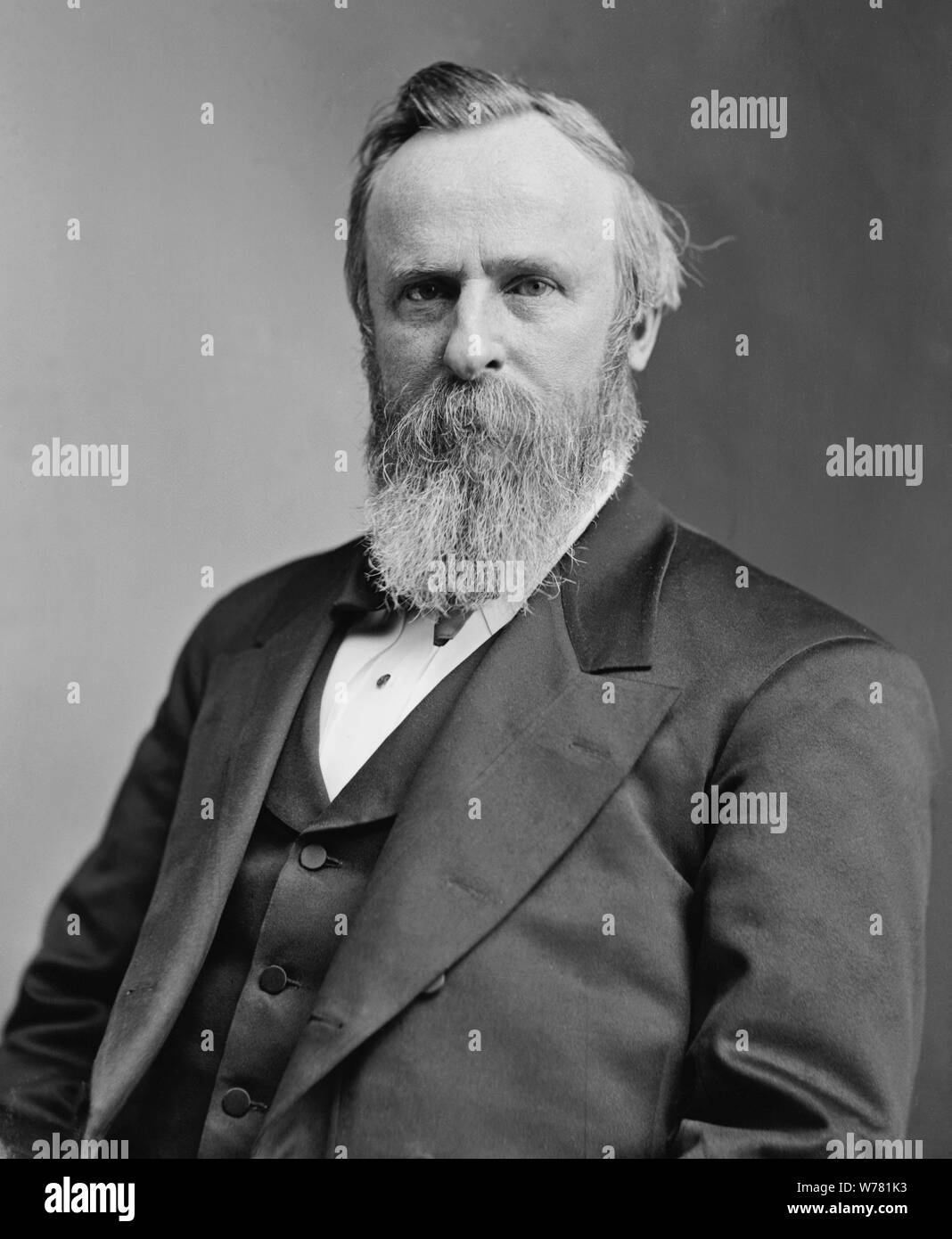 RUTHERFORD B. HAYES (1822-1893) XIX Presidente degli Stati Uniti. Foto: Matthew Brady Foto Stock