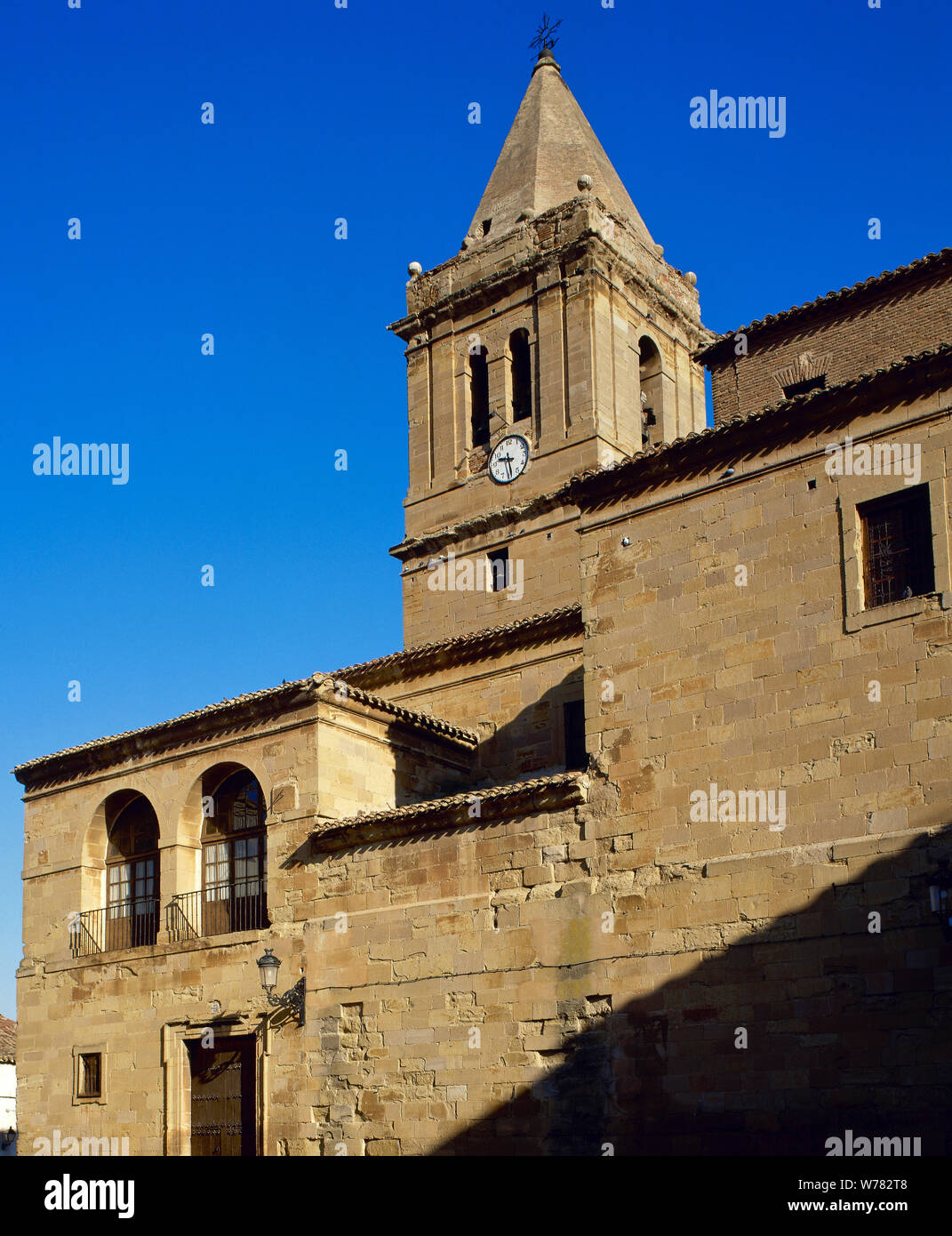 Spagna. La Rioja. Albarite. Chiesa di San Michele. In stile gotico. La Rioja Baja. Foto Stock