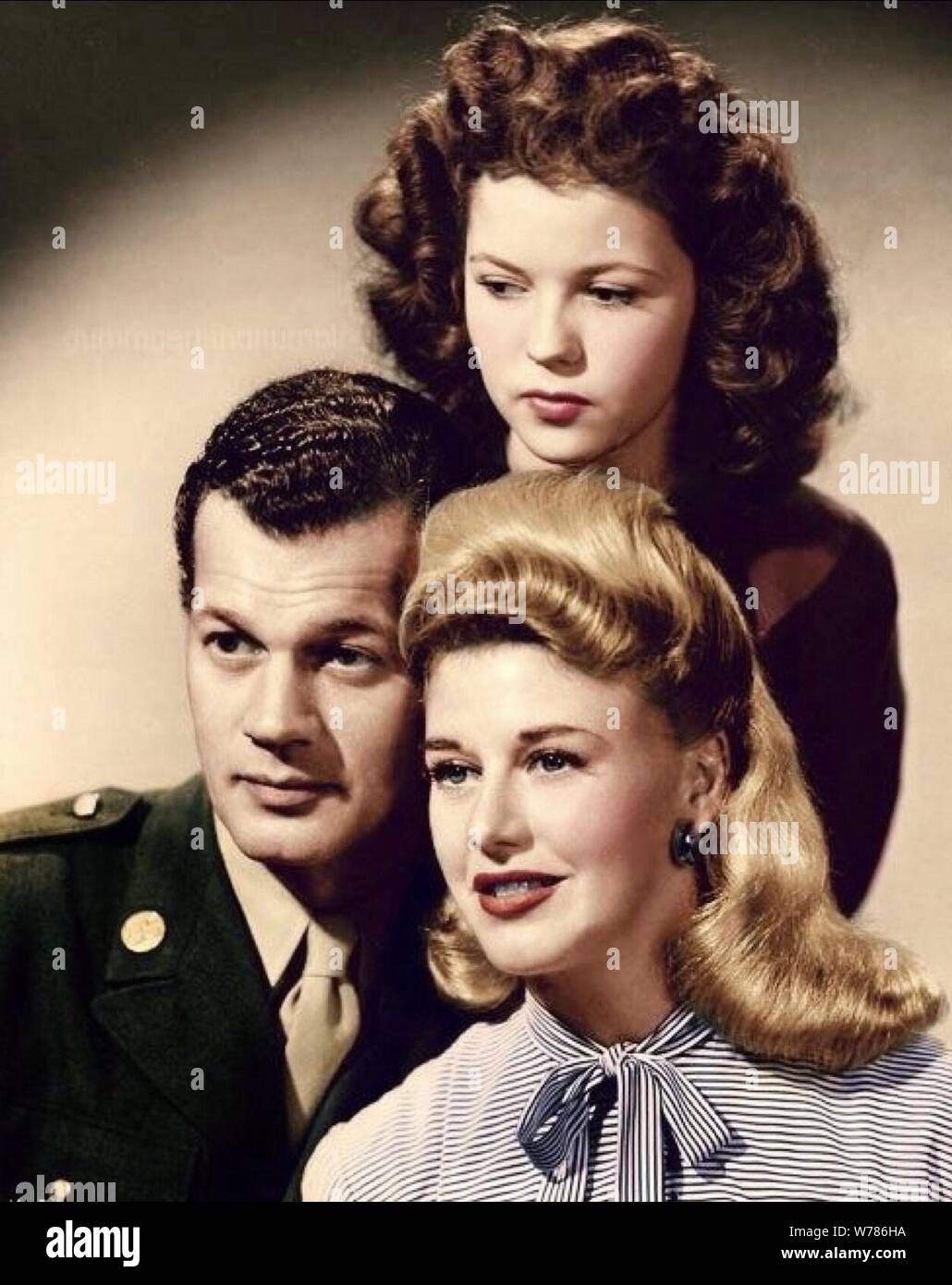 JOSEPH COTTEN, Shirley Temple, Ginger Rogers, sarò io a vedervi, 1944 Foto Stock