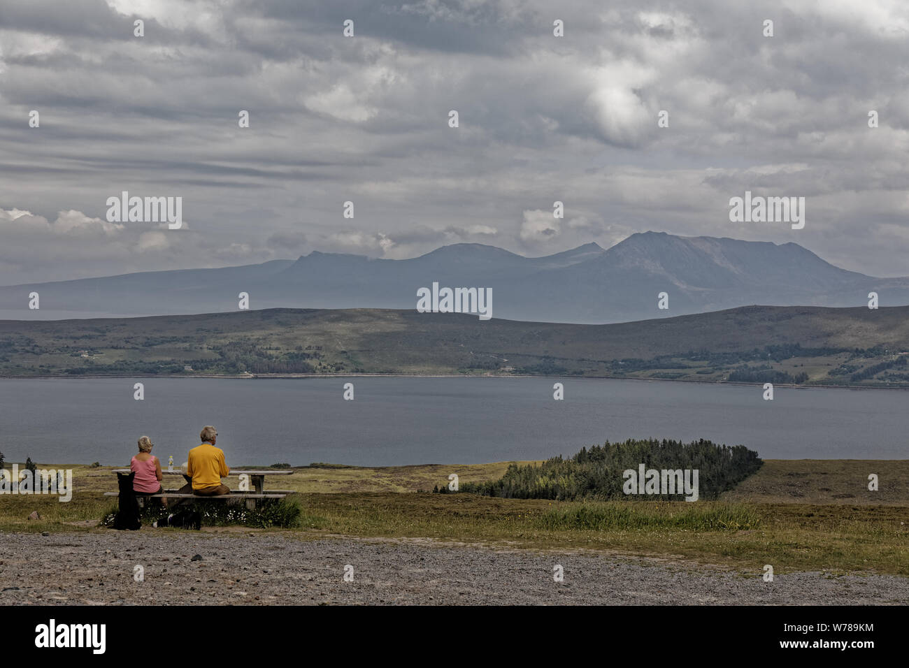 Poco Loch Ginestra - Wester Ross, Highlands, Scotland, Regno Unito Foto Stock